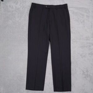 Patrick James Reserve Loro Piana Super 130s Wool Dress Slacks Mens 35x30.5 Gray